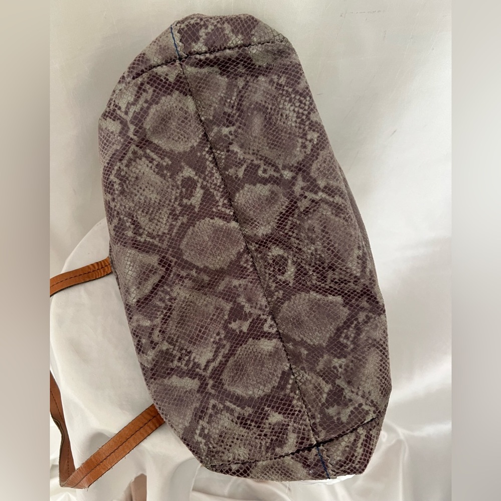 ✨Low Start ✨Patricia Nash Snake-Print Tote with Tan Straps - Picture 4 of 8